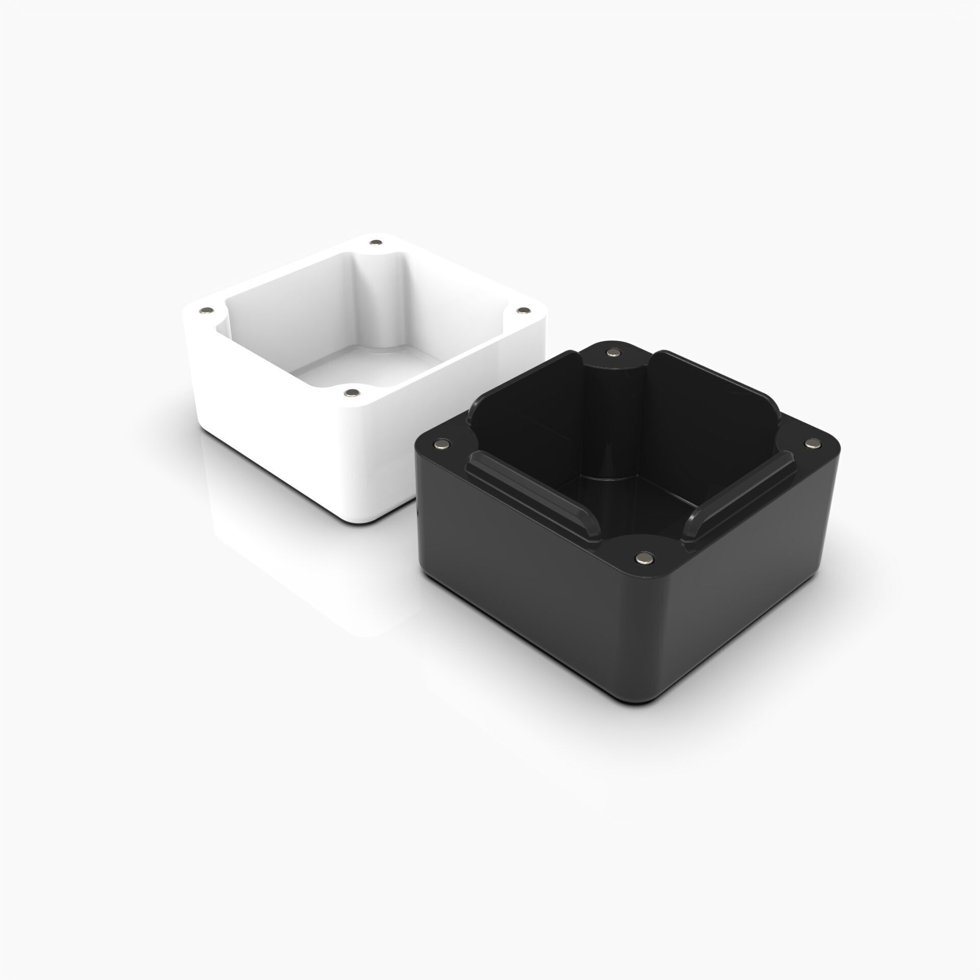 Cubic Magnetic Container Box Minimalist Storage Solution 3D print model_2