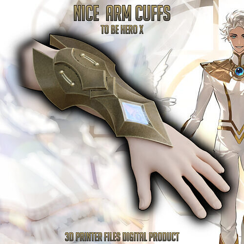 Nice Arm cuffs from to be hero X 3D print model