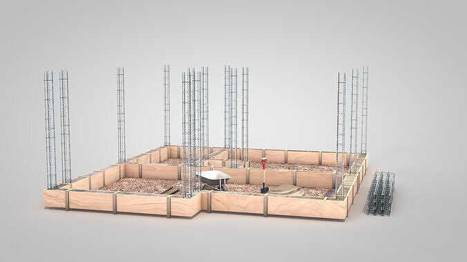 Construction Site - Small Phase 1 3D model 5