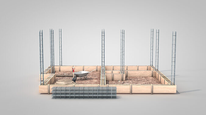 Construction Site - Small Phase 1 3D model 4