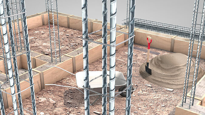 Construction Site - Small Phase 1 3D model 2