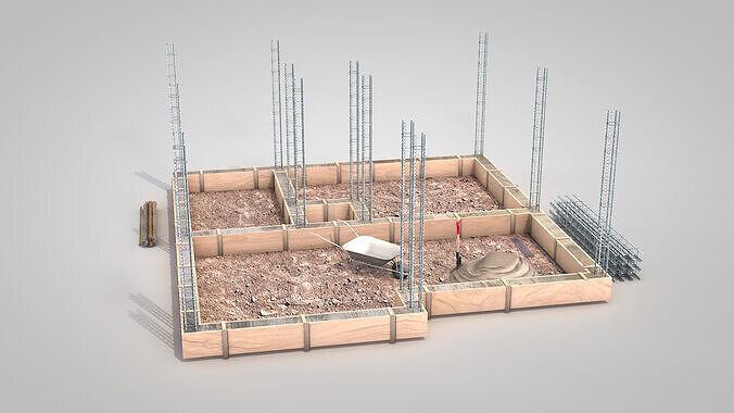 Construction Site - Small Phase 1 3D model 7