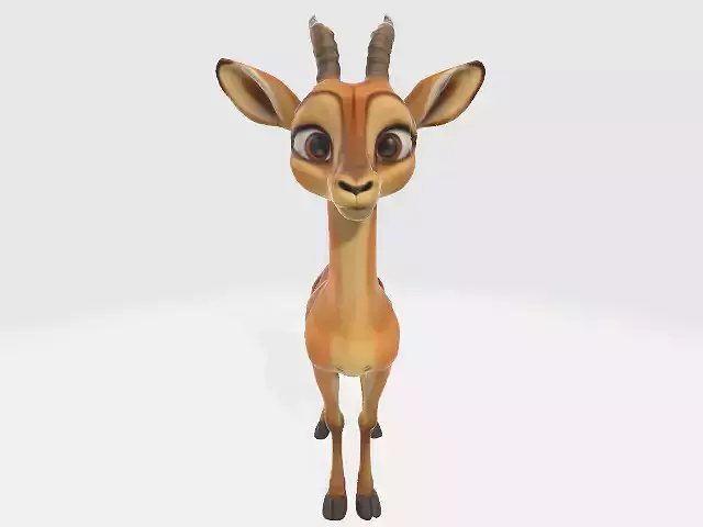 Gazelle Low-poly 3D model