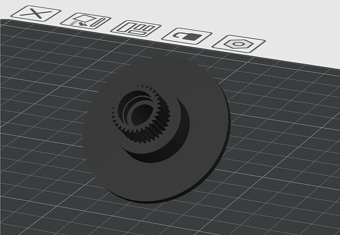 GEAR FOR FRONT WINDOW LEVER ELIVER FOR Lancia Ypsilon 2007 3D print model