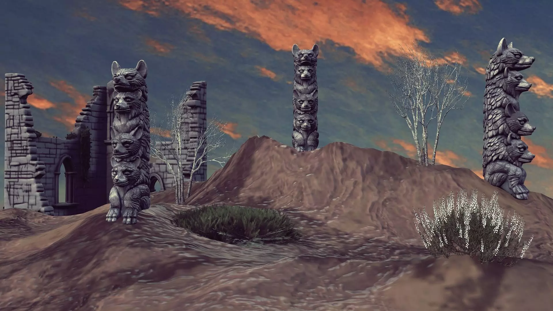 Sanctuary of Wolves 3D model_0