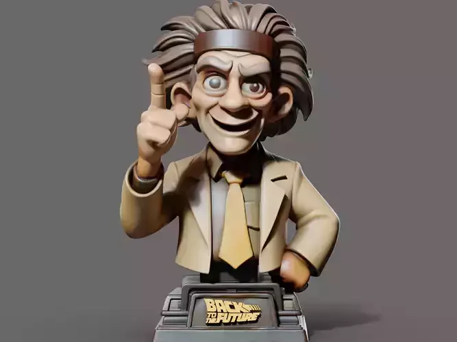 Dr Emmett Bust 3D Print STL