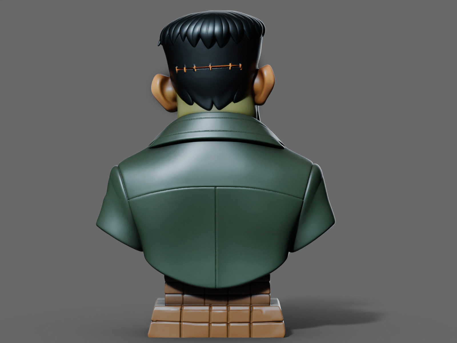 Frankenstein Bust 3D Print STL 3D print model_2