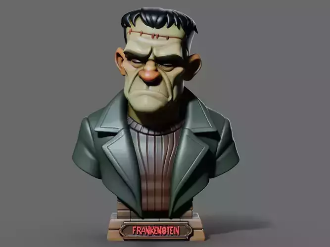 Frankenstein Bust 3D Print STL