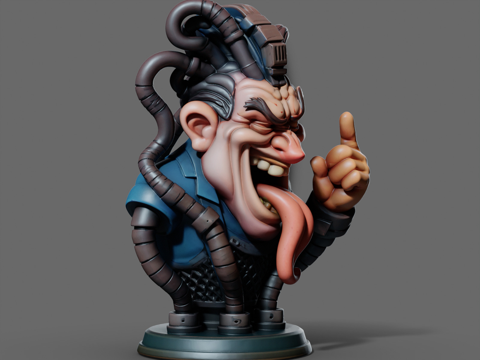 Mojo Xmen - Bust - 3D Print STL 3D print model_1