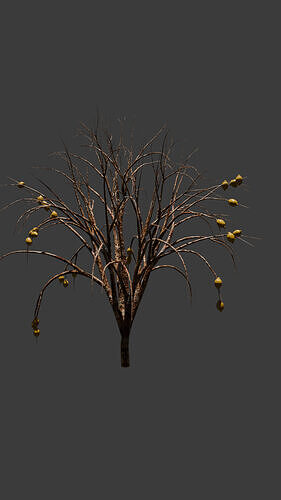 tree lemon Low-poly 3D model