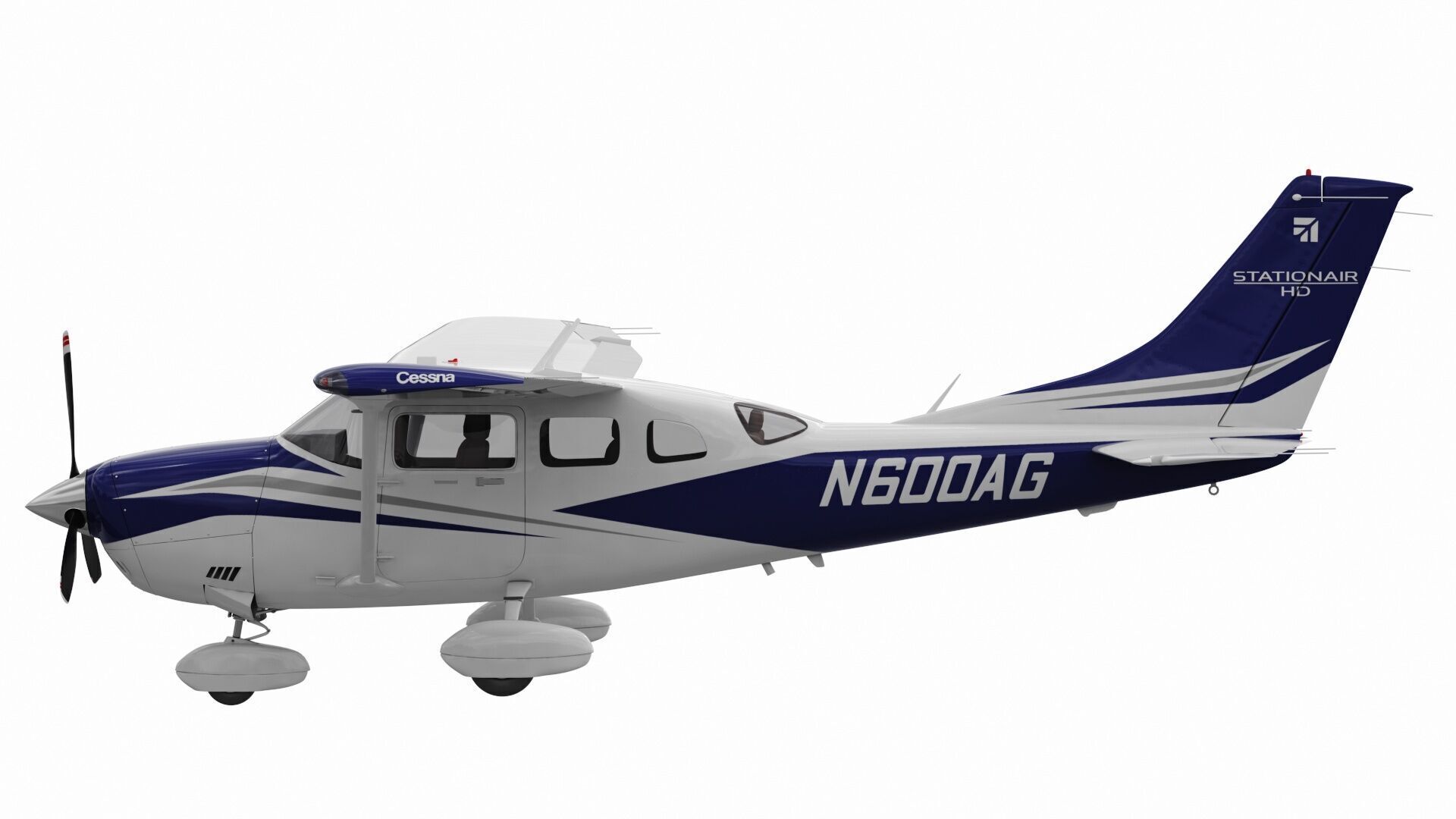 Cessna T206H Stationair HD 3D model_4
