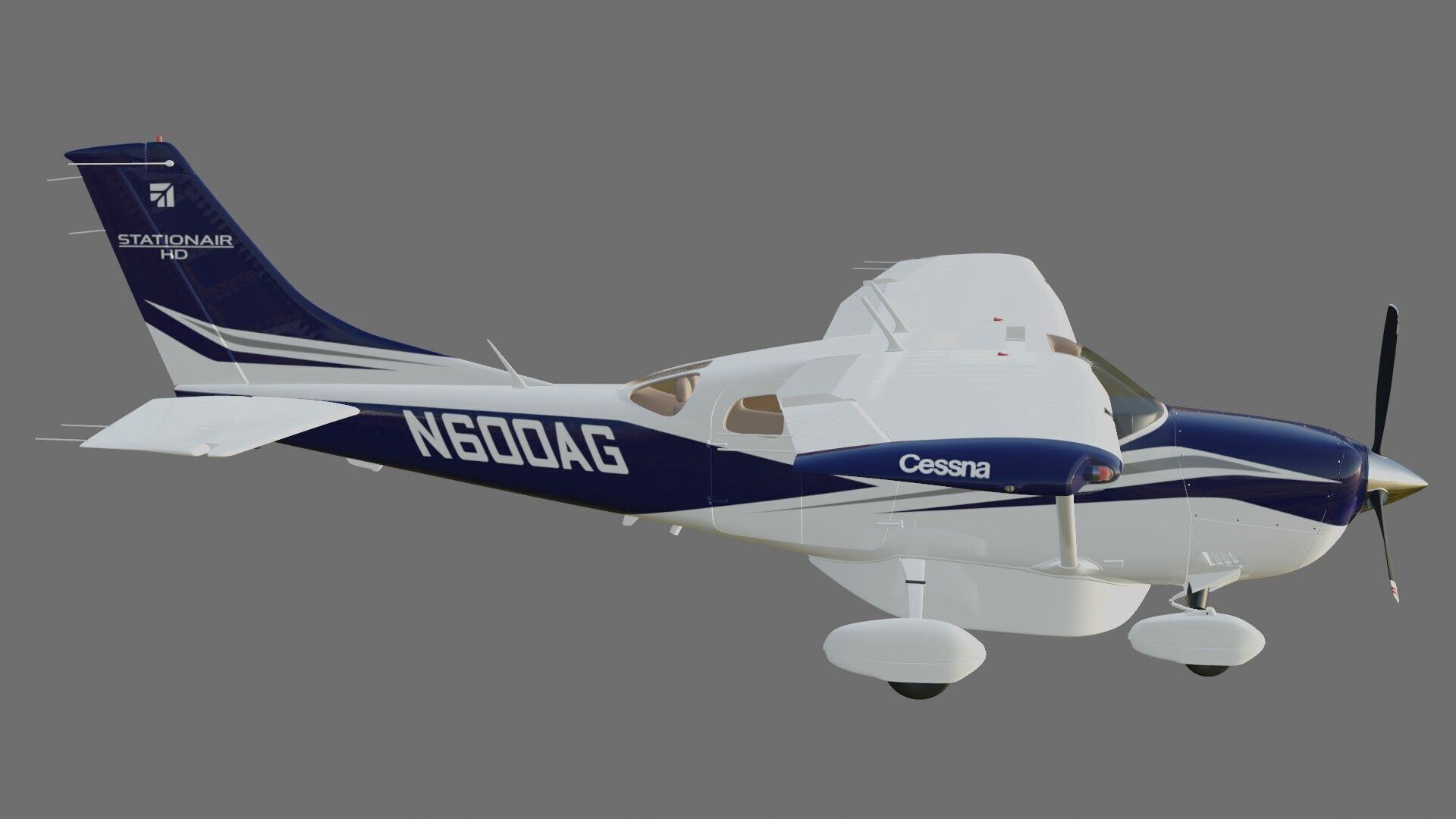 Cessna T206H Stationair HD 3D model_27