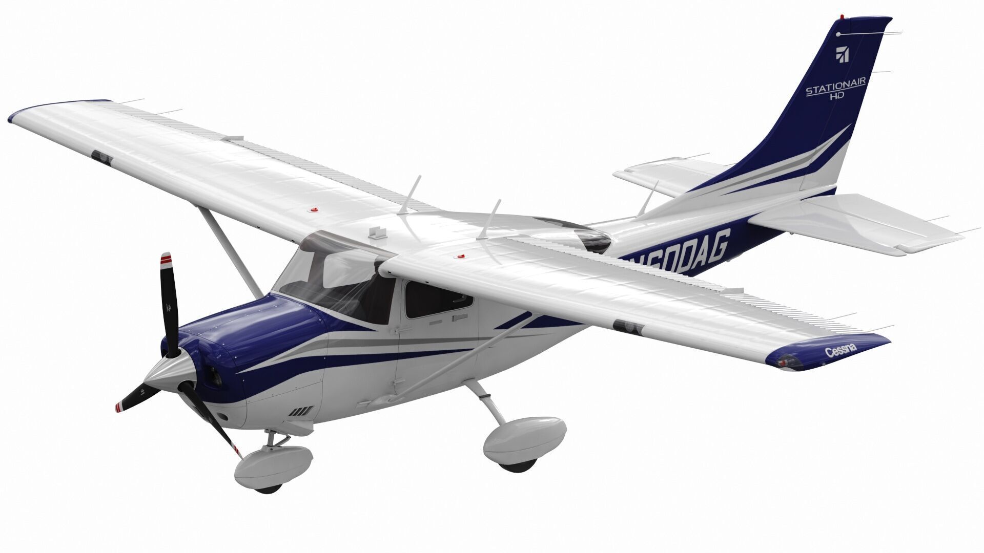 Cessna T206H Stationair HD 3D model_2