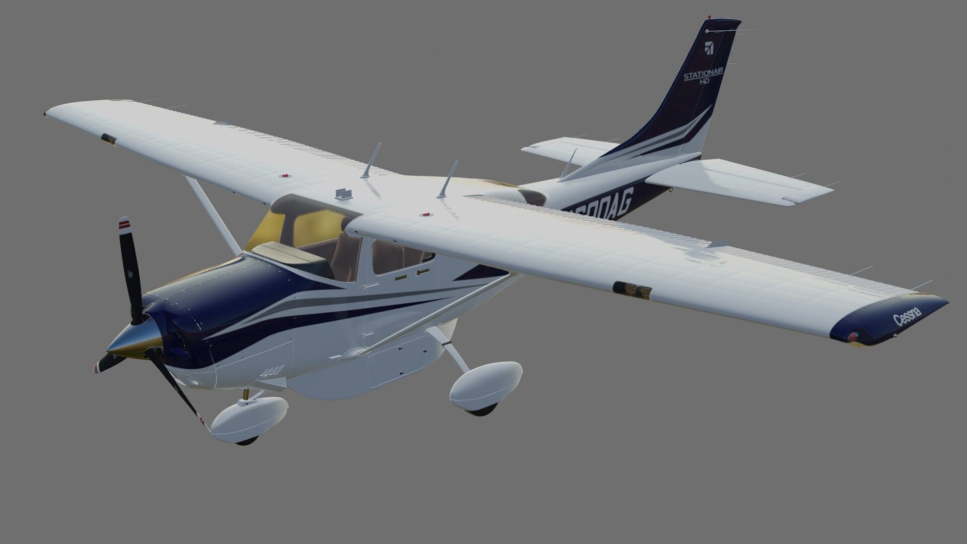 Cessna T206H Stationair HD 3D model_24