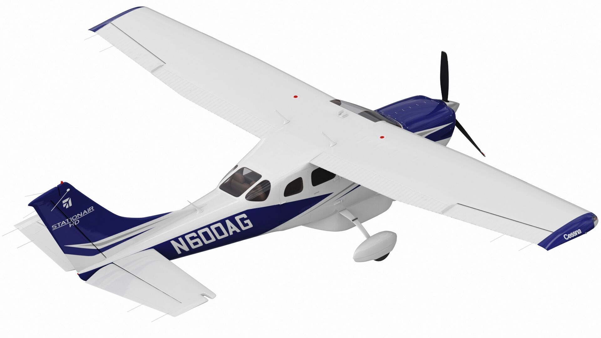 Cessna T206H Stationair HD 3D model_13