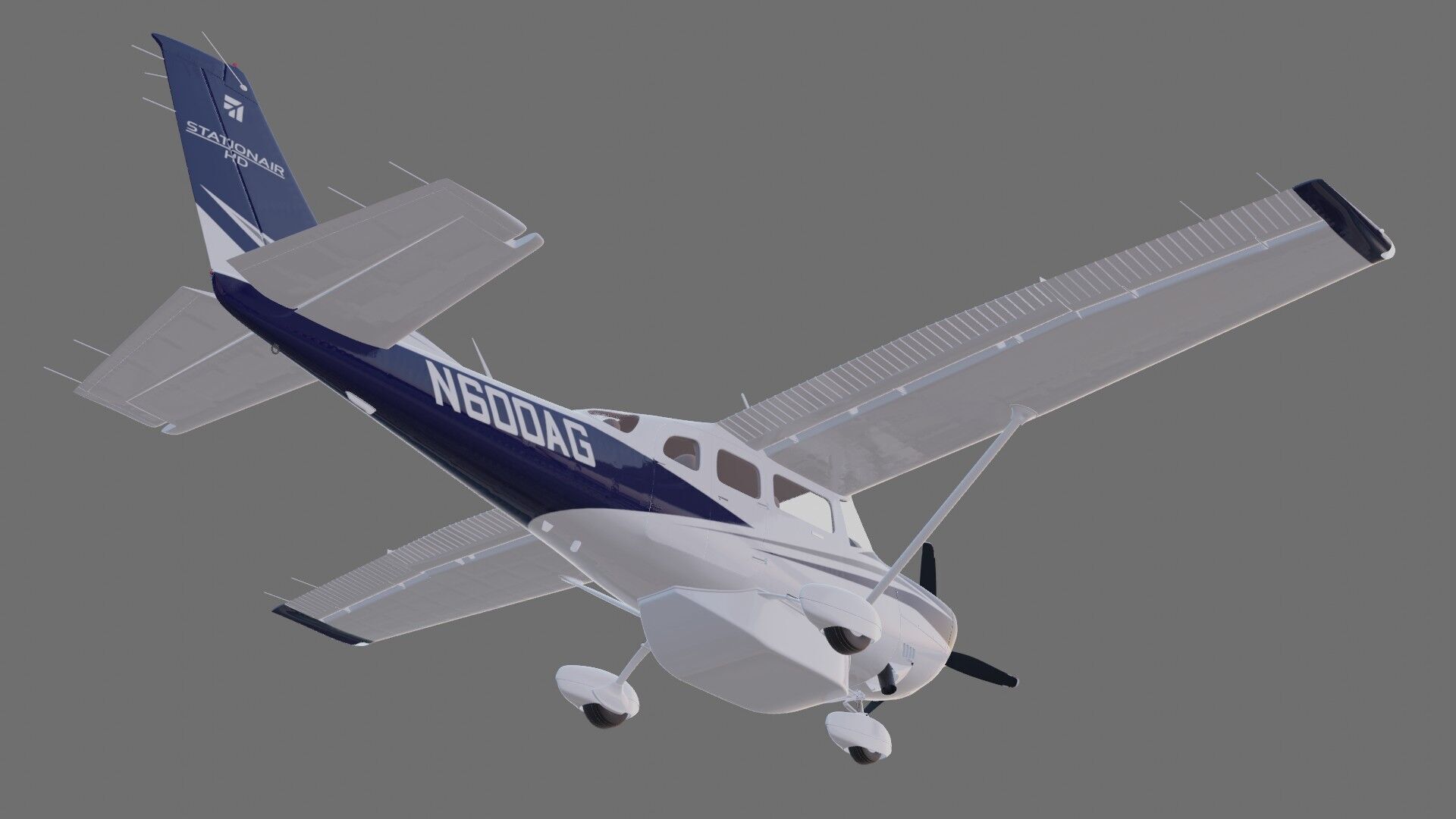 Cessna T206H Stationair HD 3D model_25
