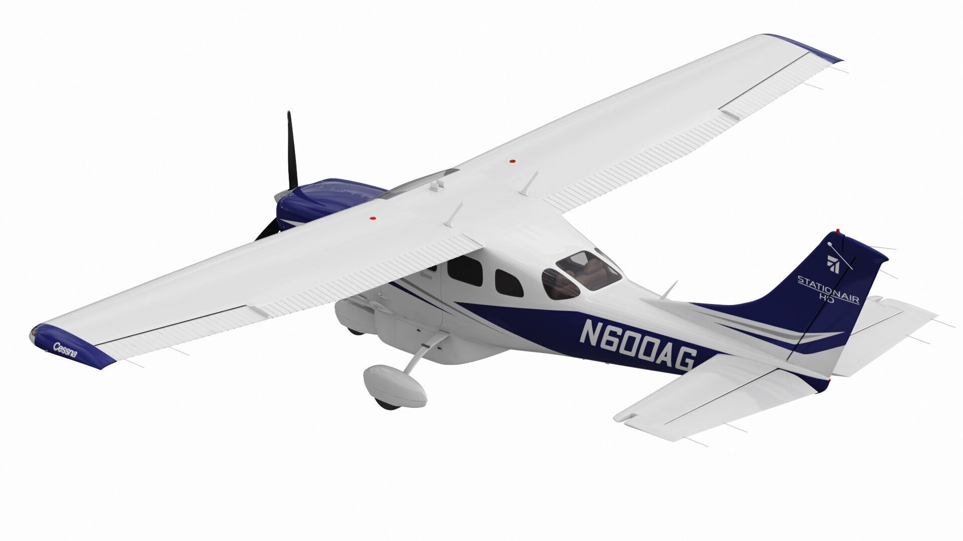 Cessna T206H Stationair HD 3D model_5