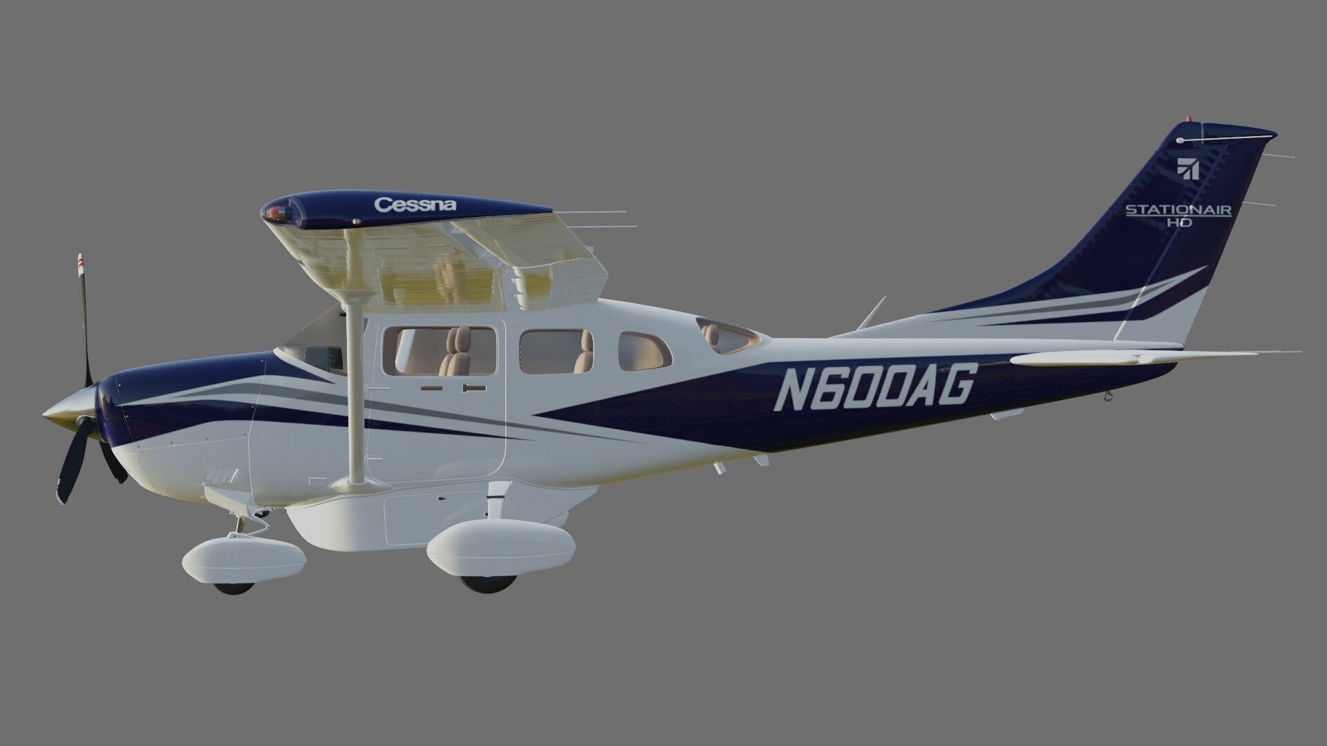Cessna T206H Stationair HD 3D model_26