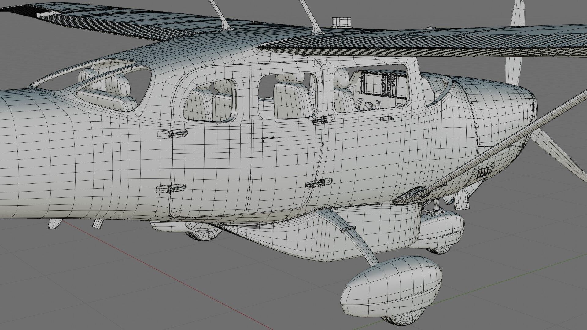 Cessna T206H Stationair HD 3D model_31