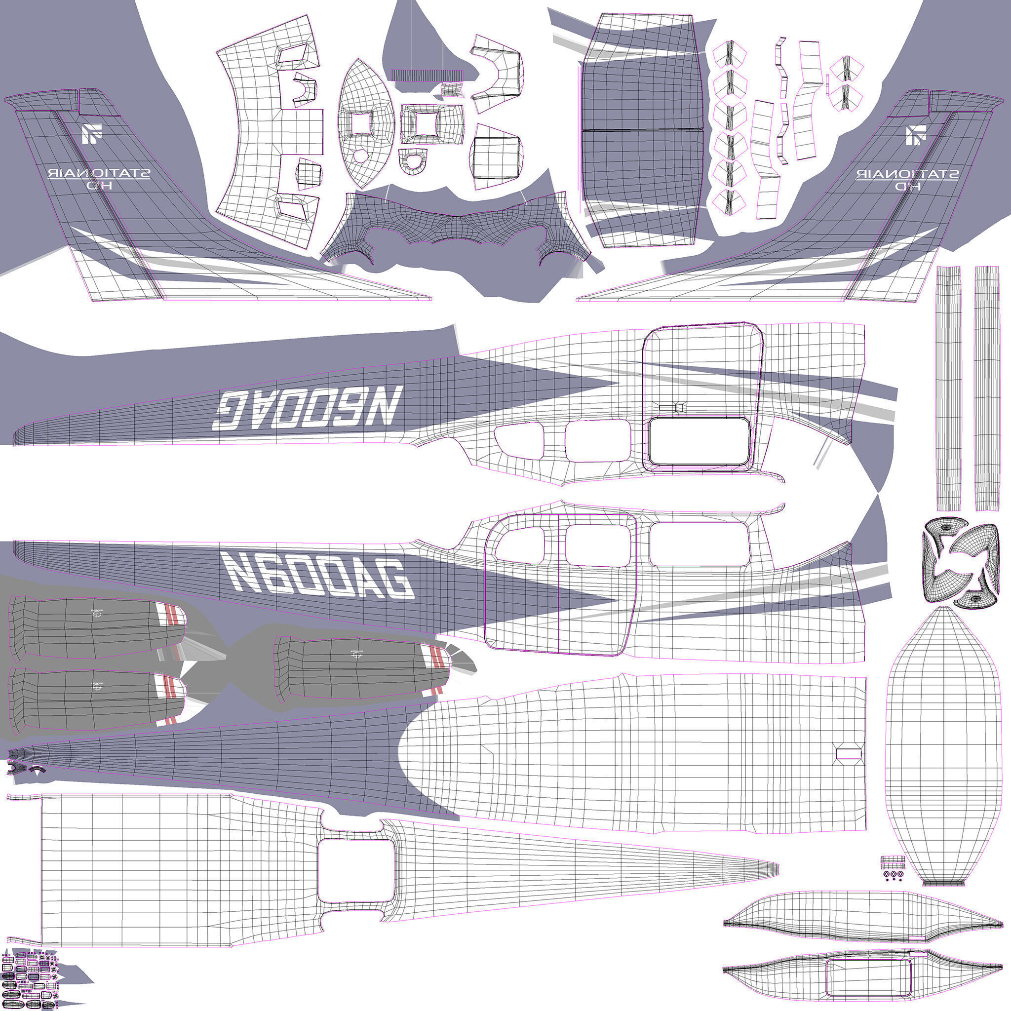 Cessna T206H Stationair HD 3D model_22