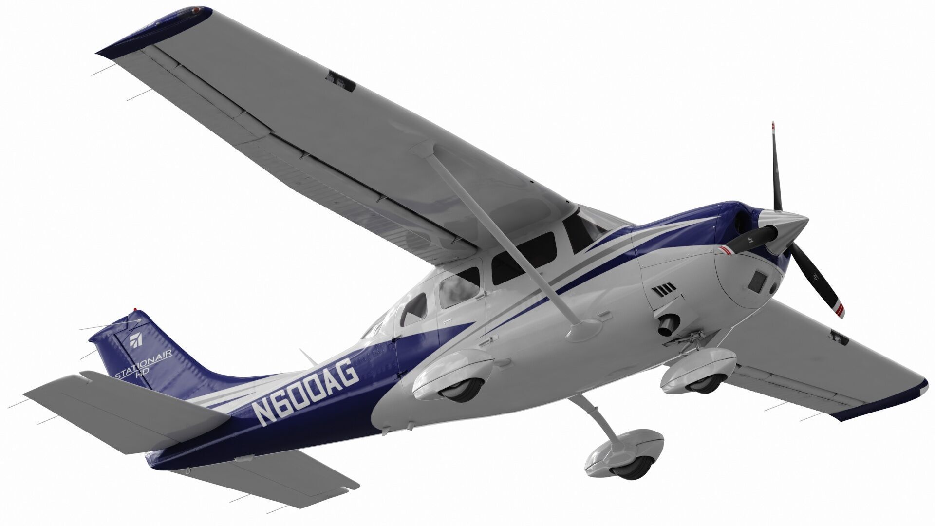 Cessna T206H Stationair HD 3D model_12