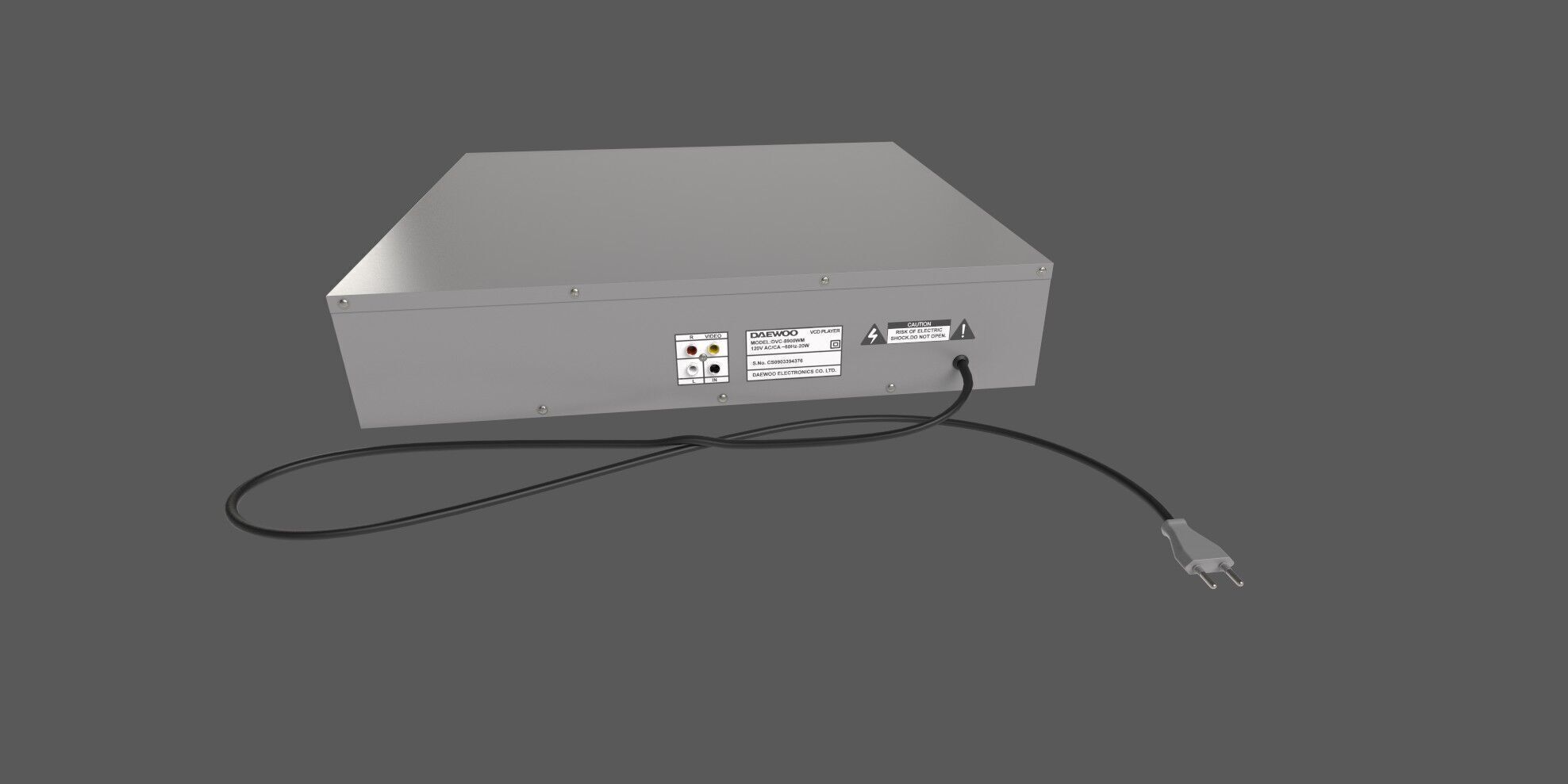 Vcd player 3D model_7