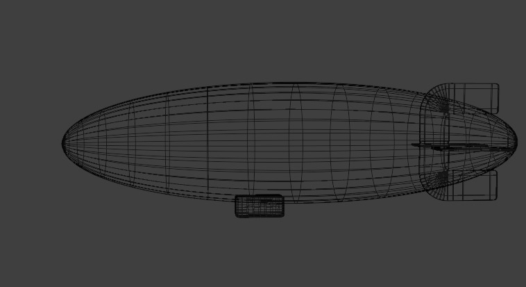 Blimp Airship 3D model 3D model_2