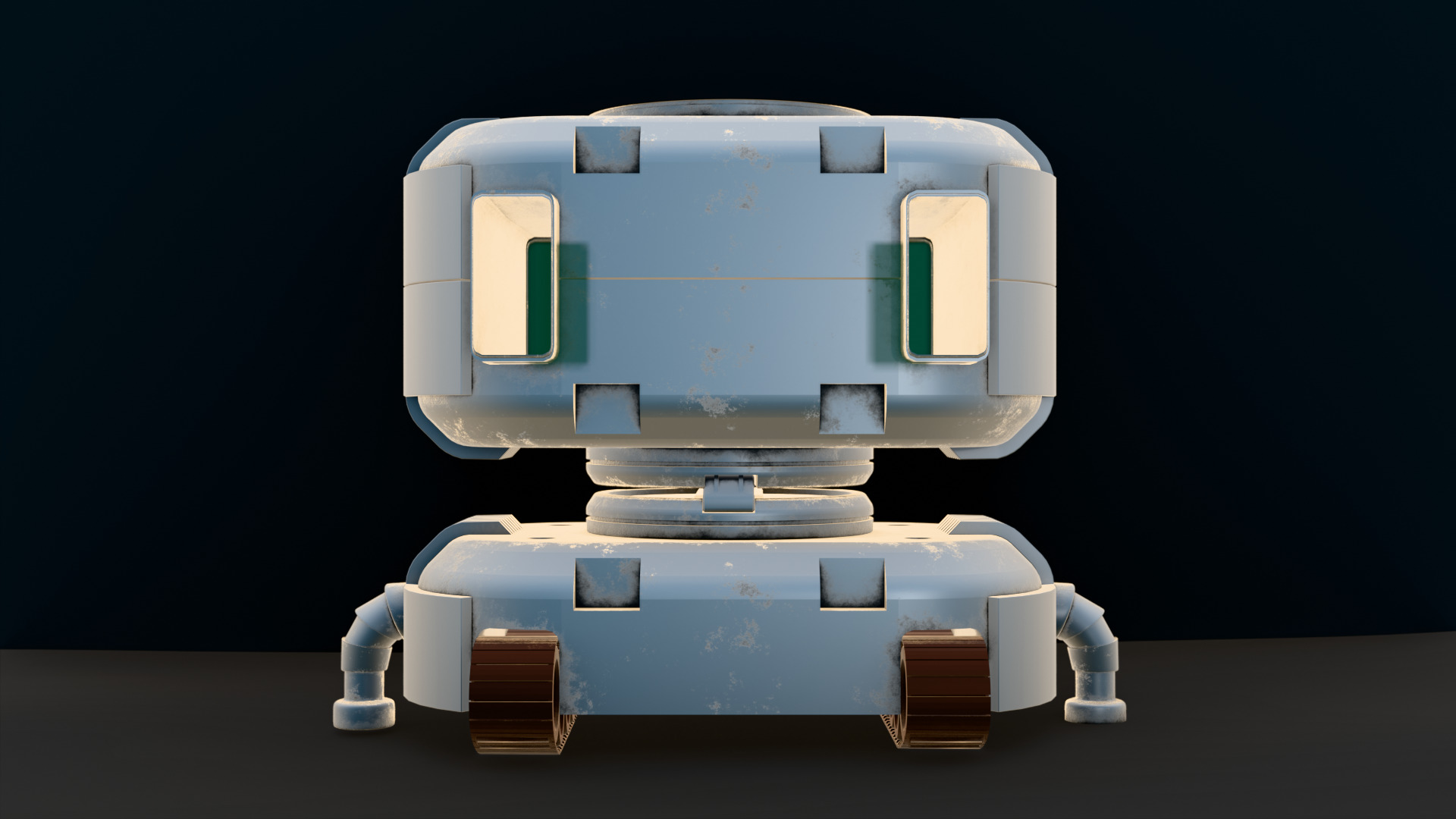 Robot 2 Low-poly 3D model_11