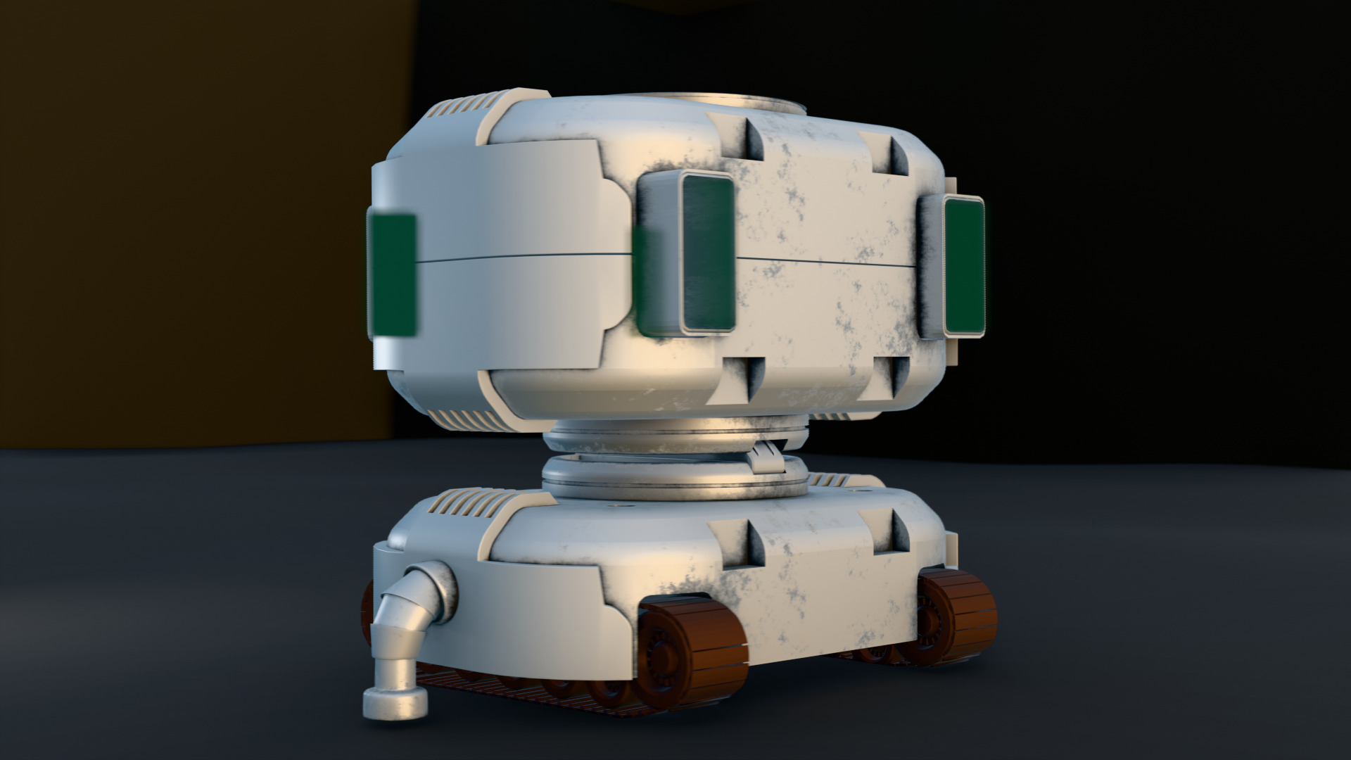 Robot 2 Low-poly 3D model_4