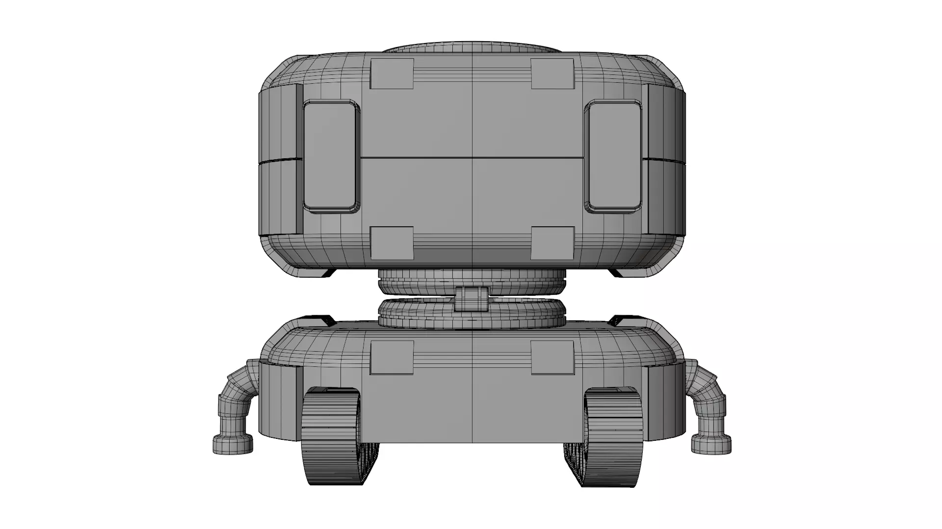 Robot 2 Low-poly 3D model_0