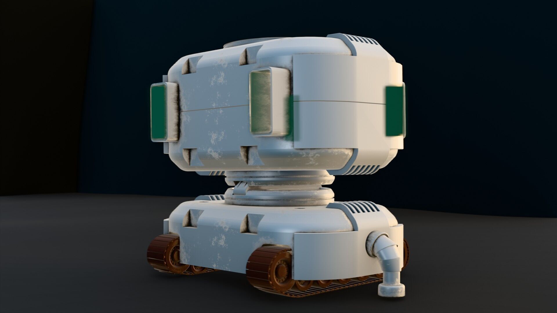 Robot 2 Low-poly 3D model_8