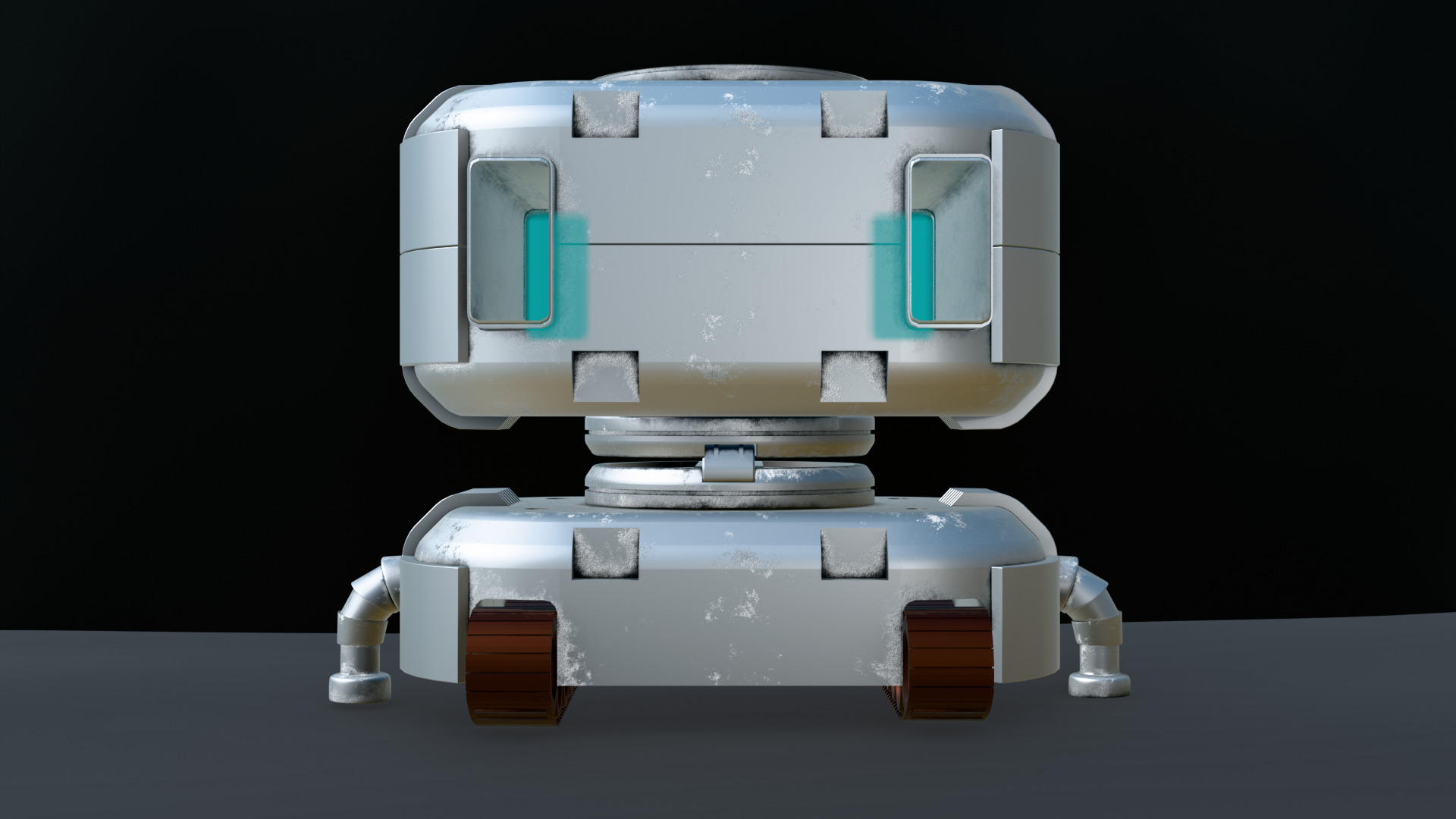 Robot 2 Low-poly 3D model_6