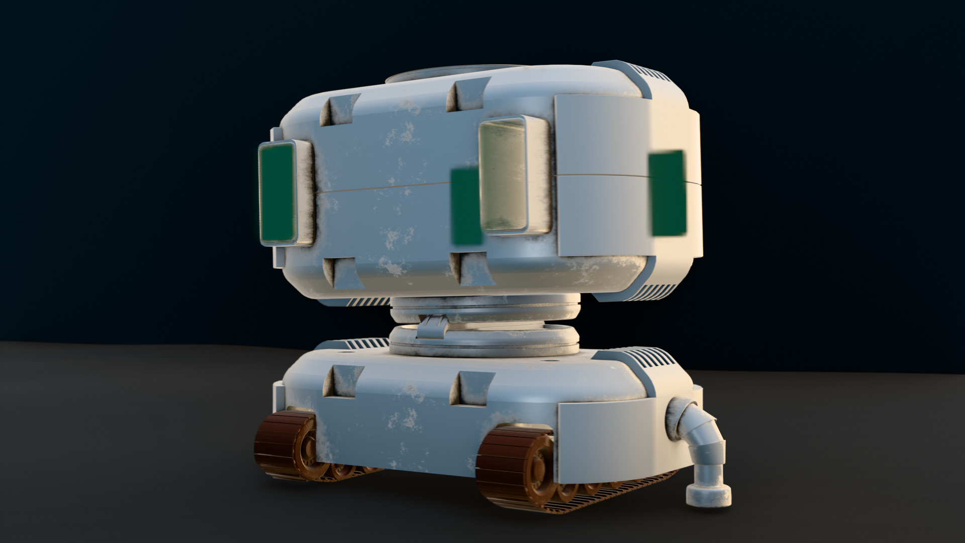 Robot 2 Low-poly 3D model_3