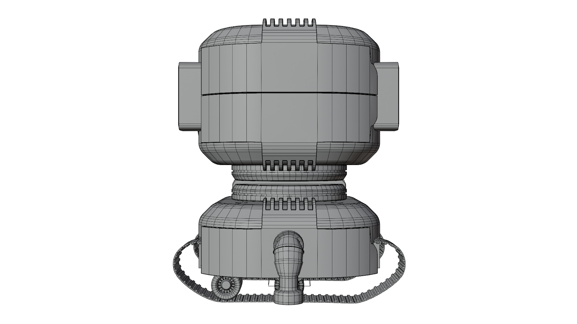 Robot 2 Low-poly 3D model_5