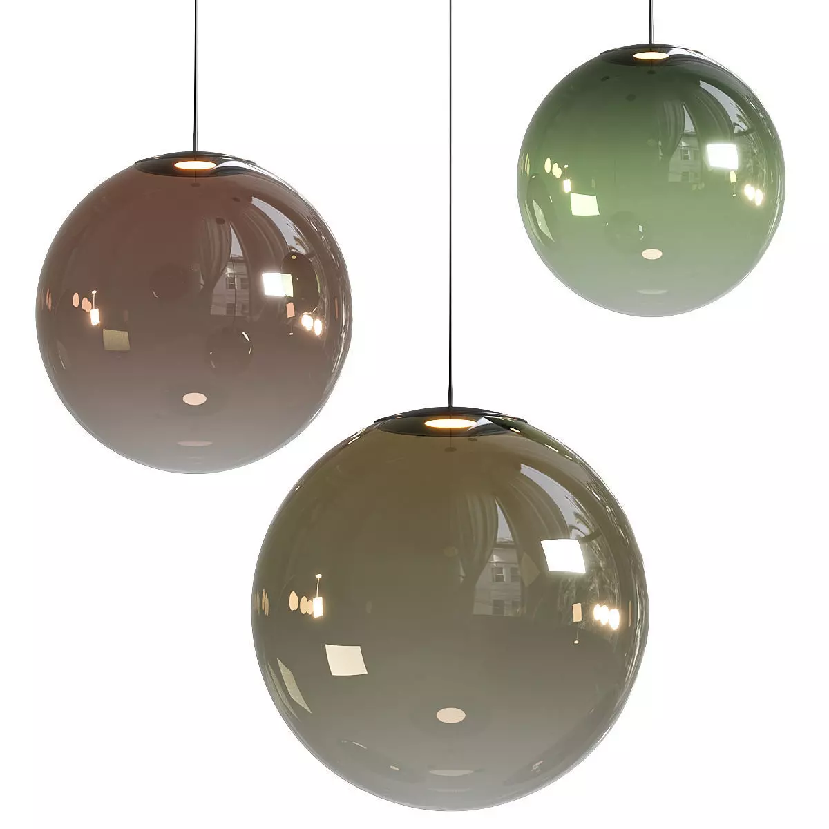 Cangini  Tucci Pit Pendant Lamps 3D model_0