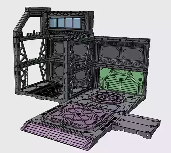 FULLY CUSTOMIZABLE MECHA HANGAR BASE