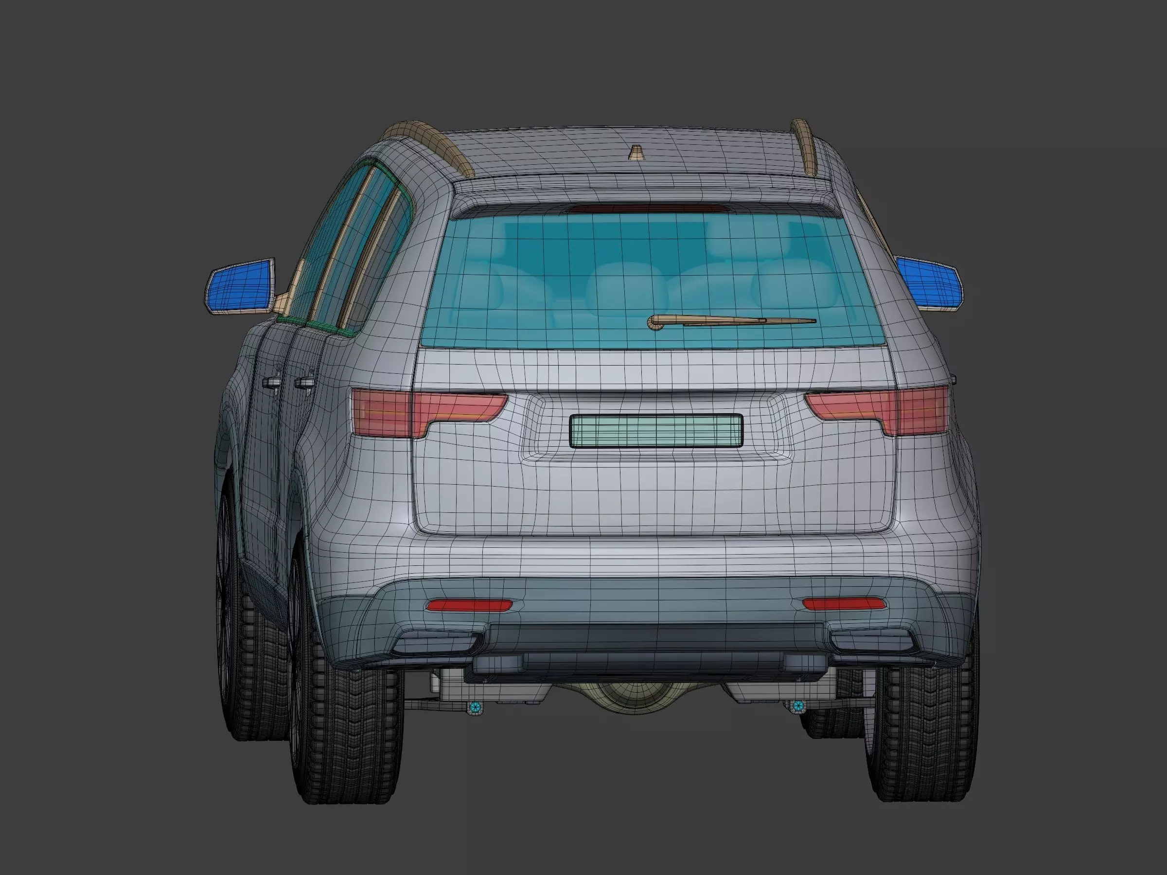 Generic Modern SUV Car -- Crossover -- Off-Road -- 4x4 -- AWD 3D model_13