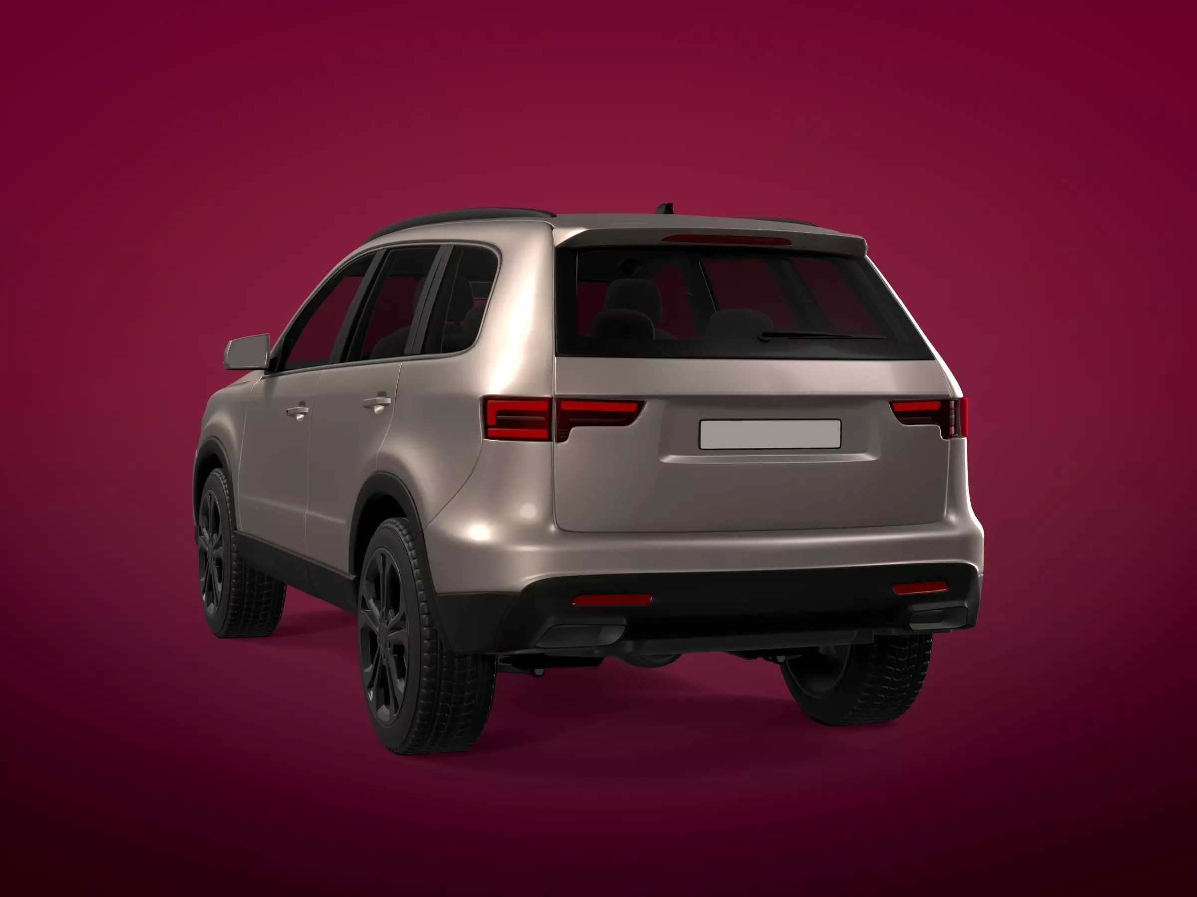Generic Modern SUV Car -- Crossover -- Off-Road -- 4x4 -- AWD 3D model_3