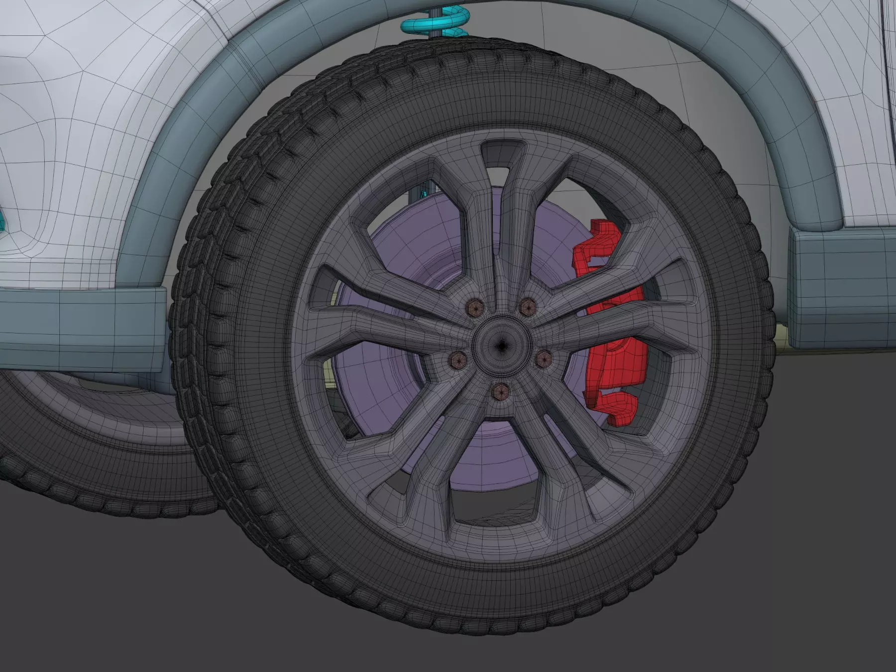 Generic Modern SUV Car -- Crossover -- Off-Road -- 4x4 -- AWD 3D model_22