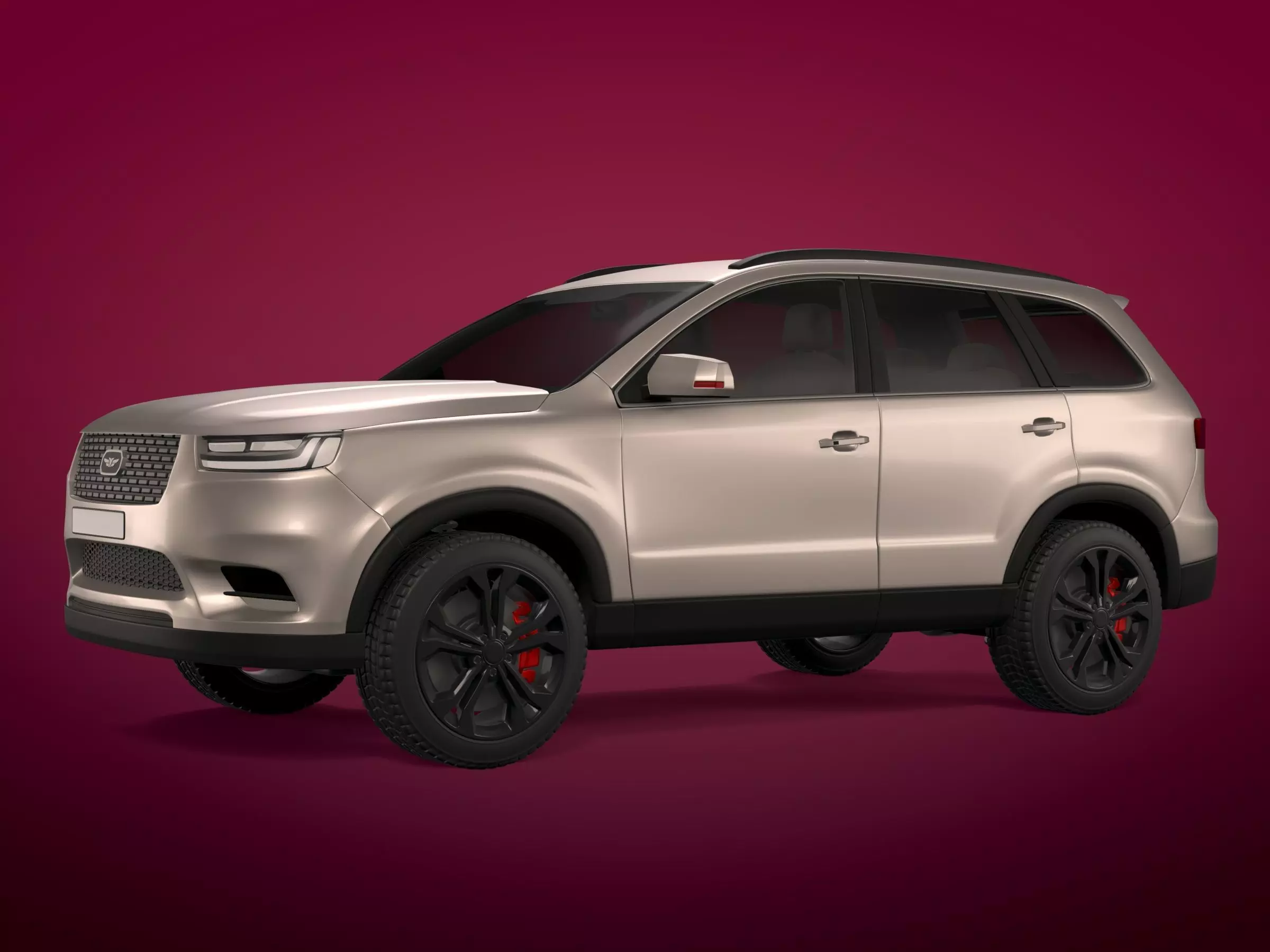 Generic Modern SUV Car -- Crossover -- Off-Road -- 4x4 -- AWD 3D model_0