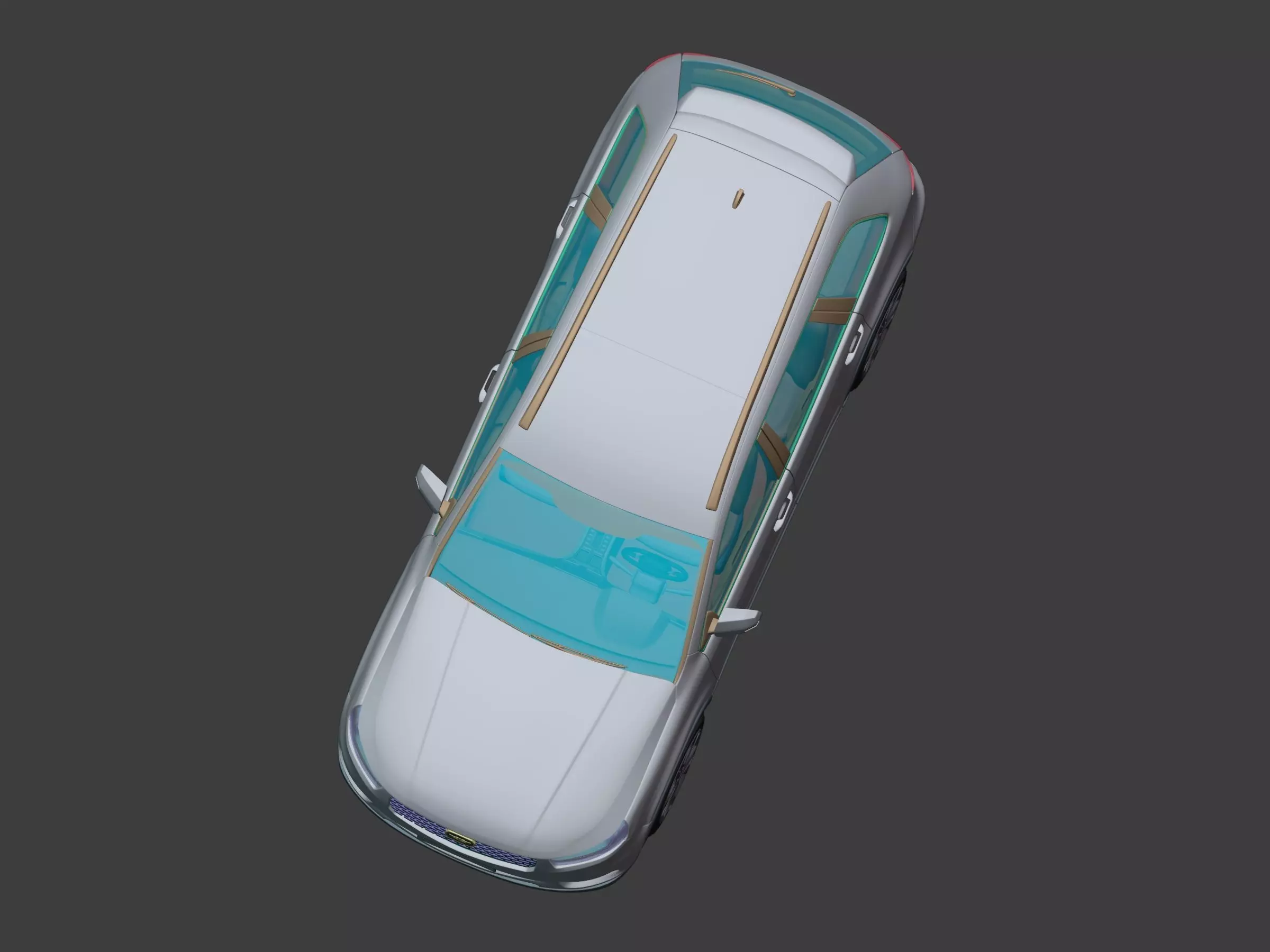 Generic Modern SUV Car -- Crossover -- Off-Road -- 4x4 -- AWD 3D model_10