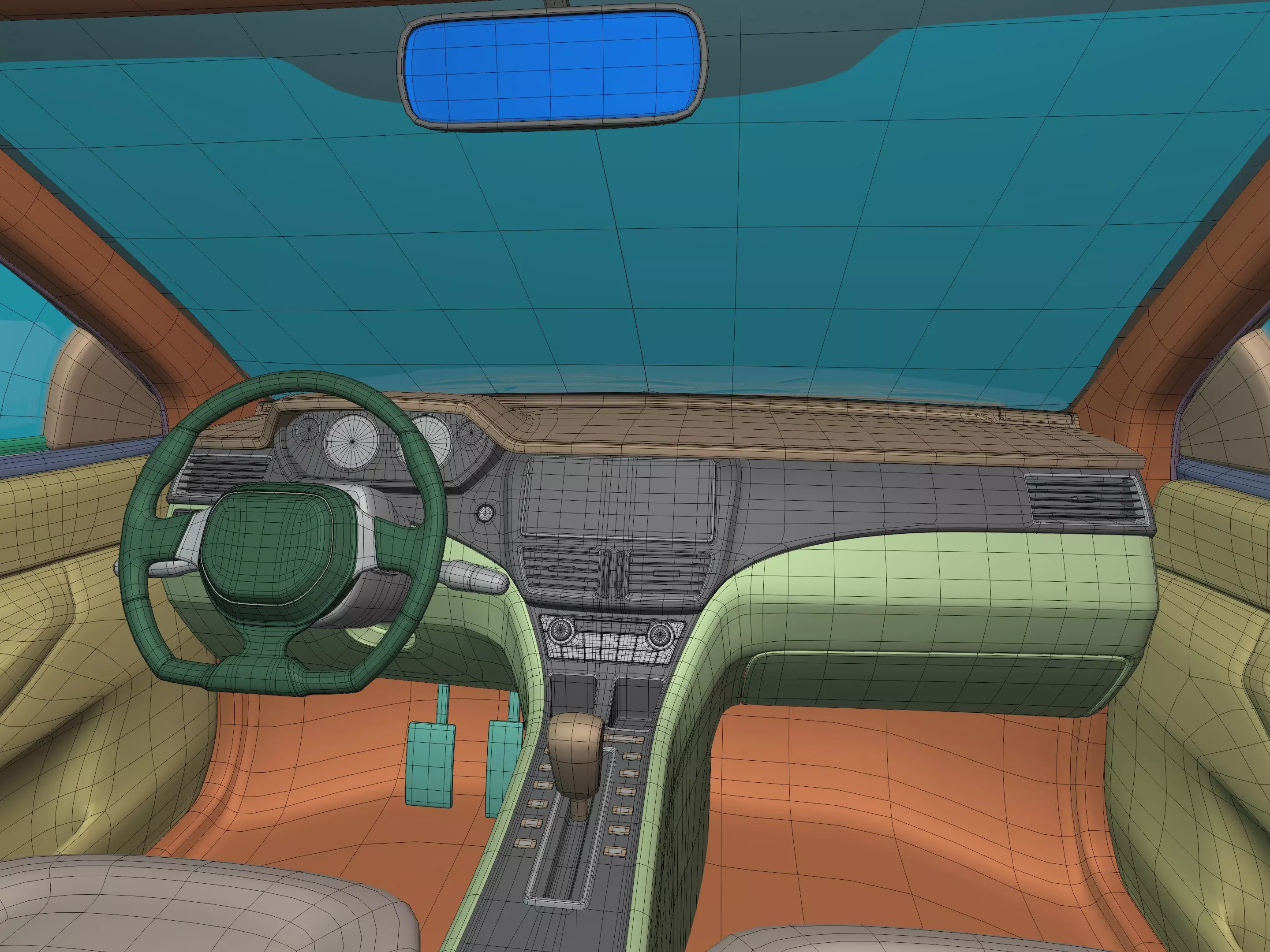 Generic Modern SUV Car -- Crossover -- Off-Road -- 4x4 -- AWD 3D model_20