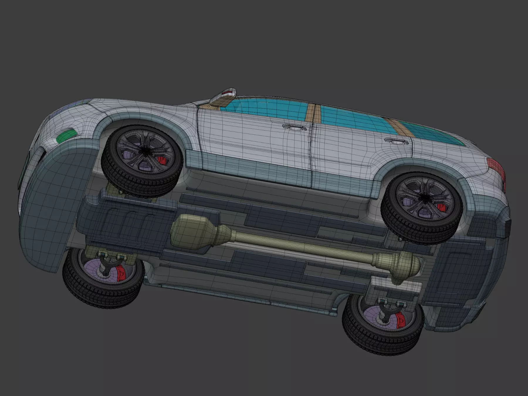Generic Modern SUV Car -- Crossover -- Off-Road -- 4x4 -- AWD 3D model_15