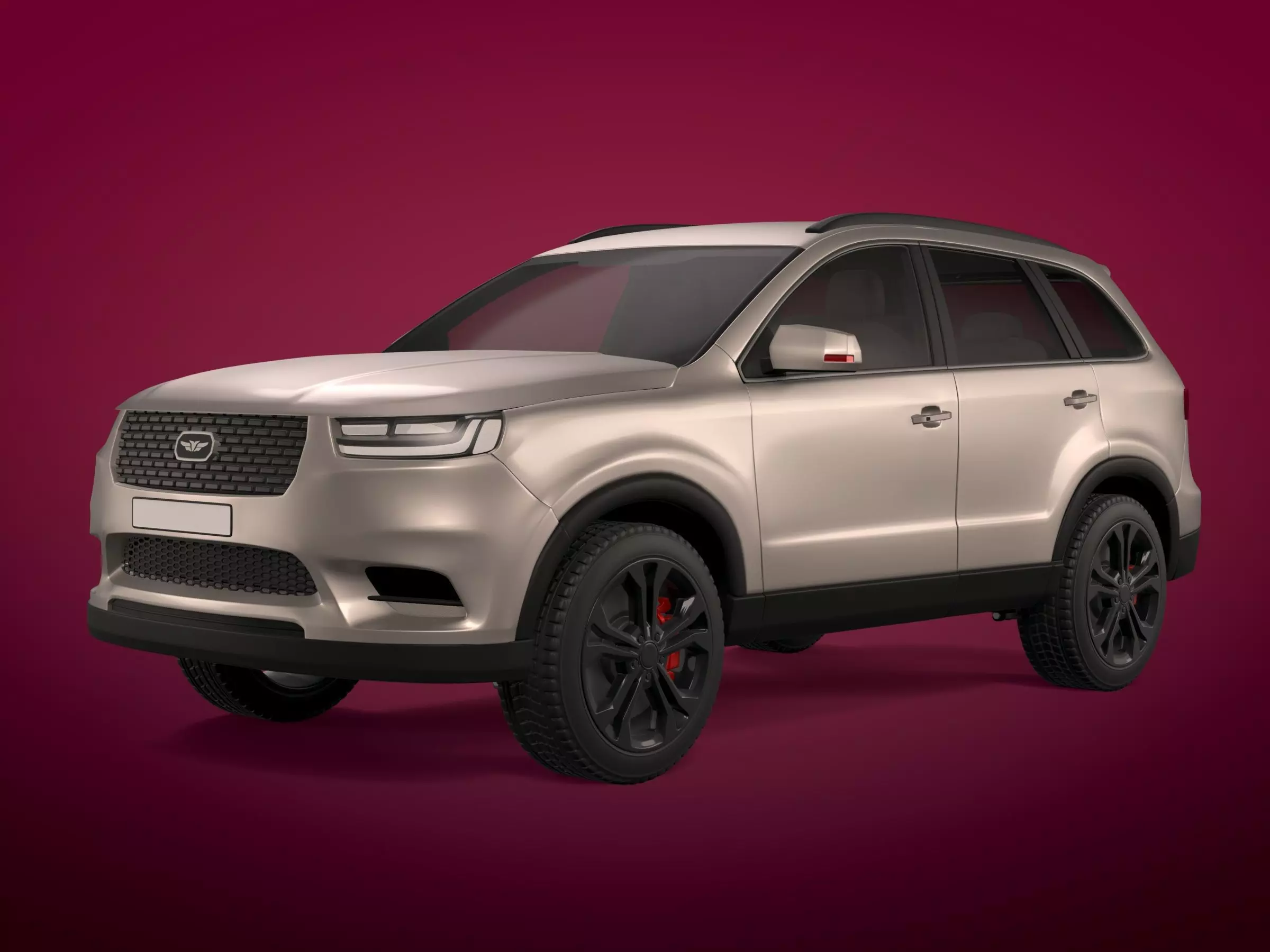 Generic Modern SUV Car -- Crossover -- Off-Road -- 4x4 -- AWD 3D model_1