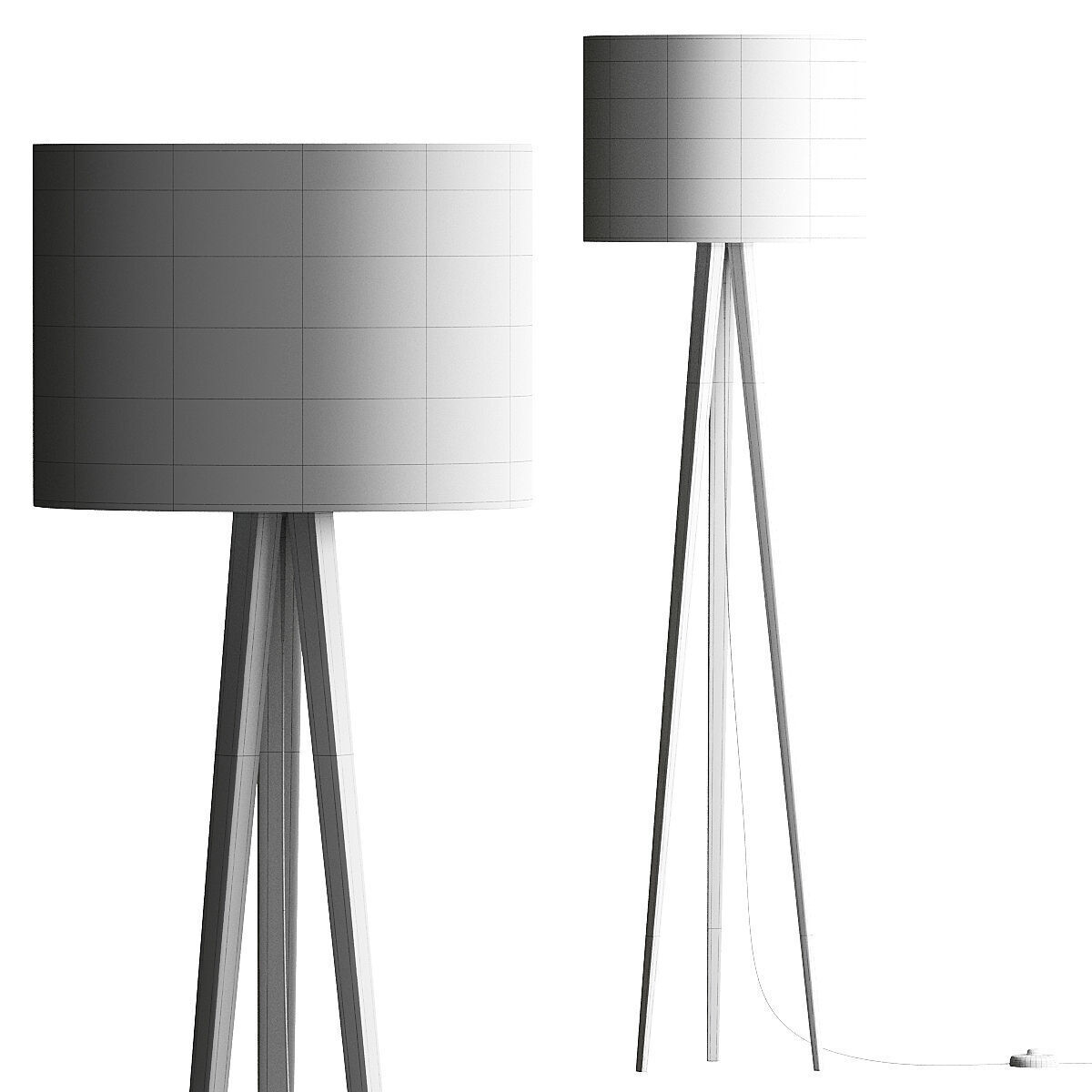 Domus Sten Linum Floor Lamp 3D model_2