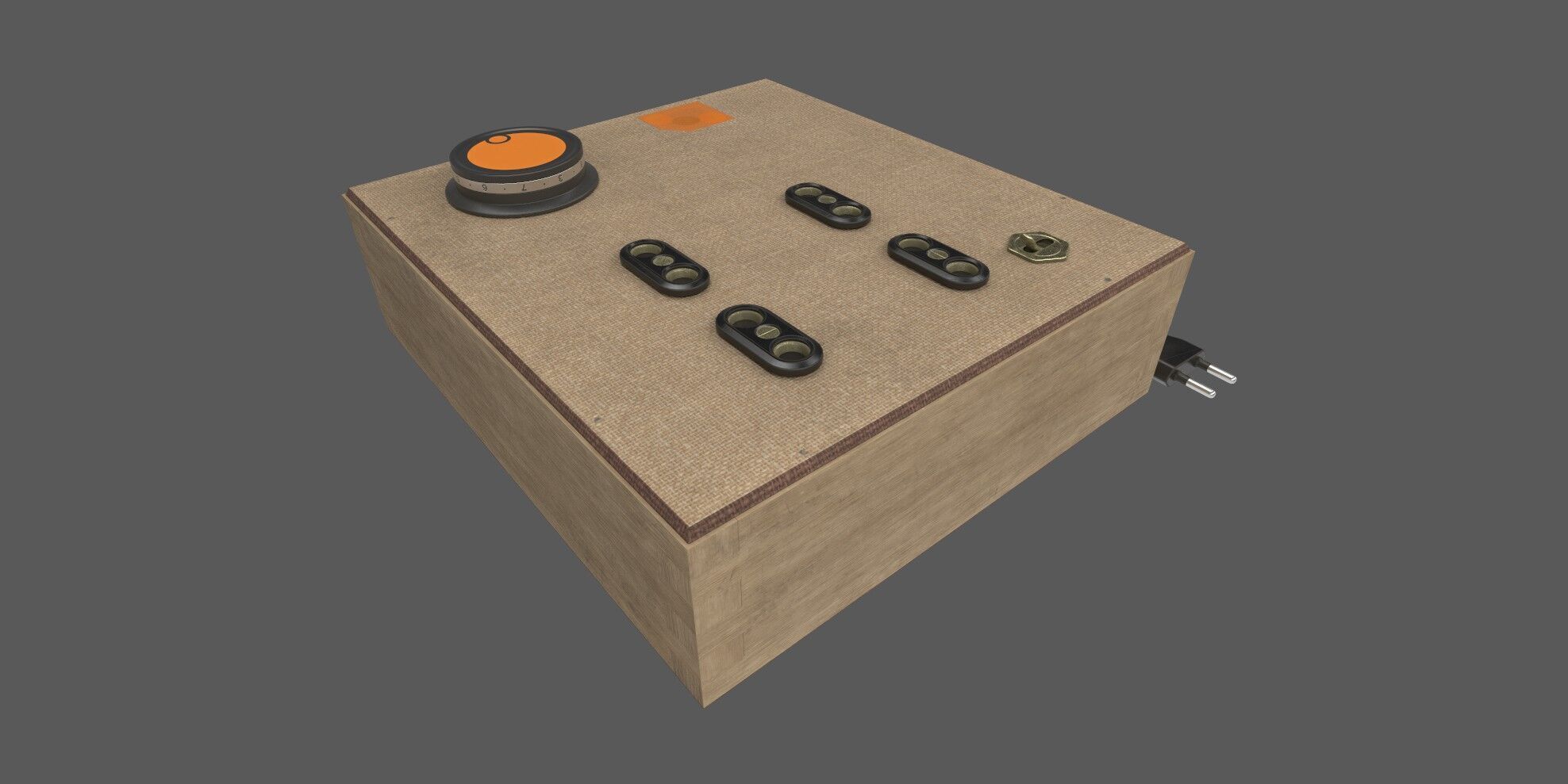 synth box 3D model_3