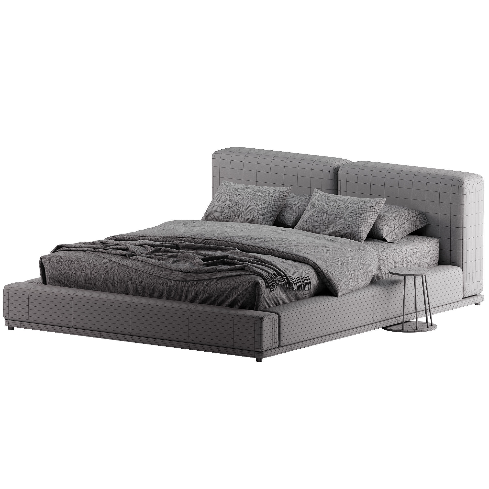 Domino bed by Como 3D model_5