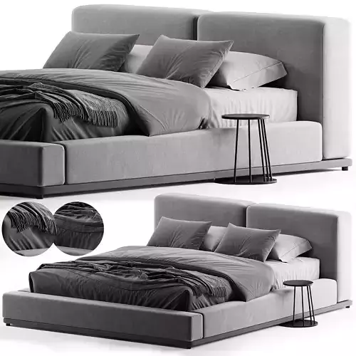 Domino bed by Como 3D model