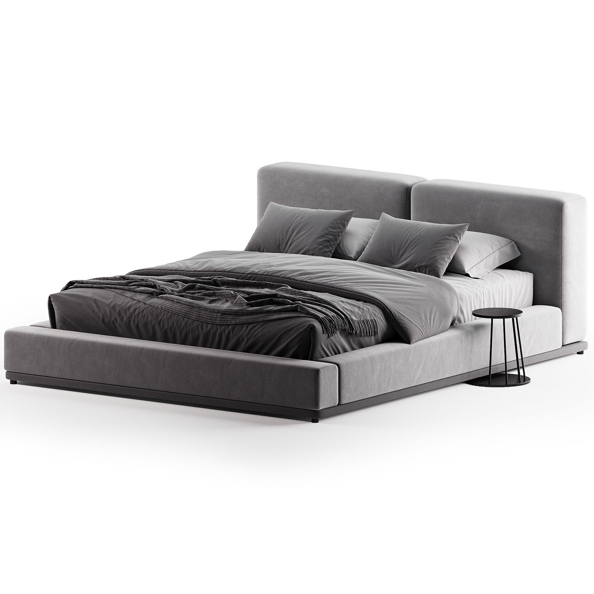 Domino bed by Como 3D model_1