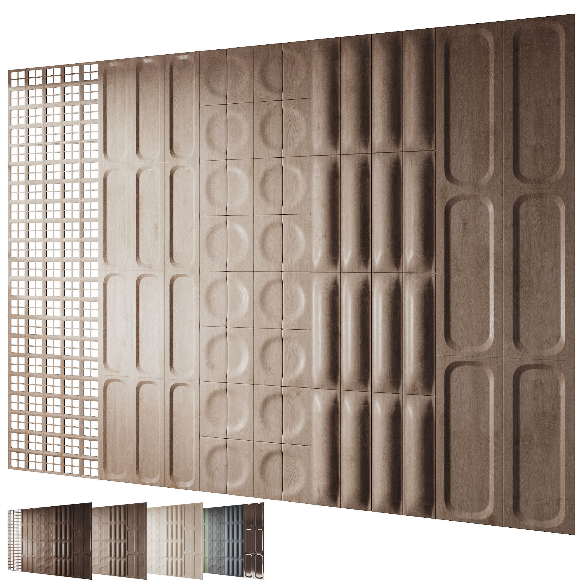 Headboard 3d Wall Panel 2 3D model_1
